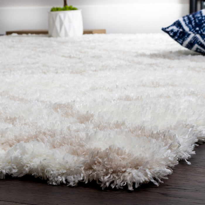 Carpette Ker crème à rayures 4 x 6