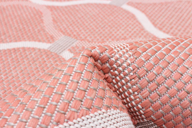 Carpette Neisha Abstract corail 6 pi 7 po x 9 pi 6 po