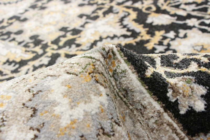 Carpette Legacy noire lavable à la machine - 6 pi 0 po x 9 pi 0 po