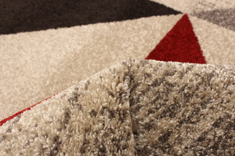 Carpette Hadley grisrouge 7 pi 10 po x 10 pi 2 po