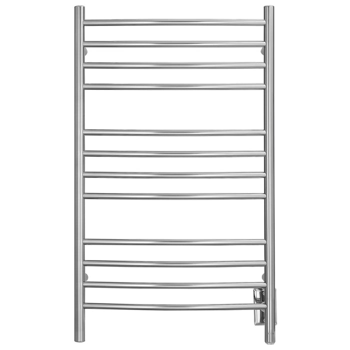 Porte-serviettes chauffant électrique Lustra d’Ancona 12 barres courbées, câblé et branché - AN-5342