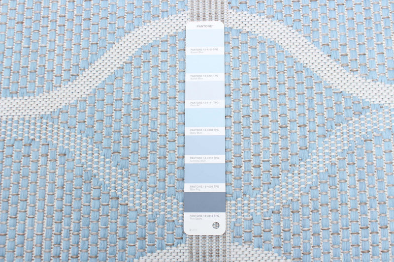 Carpette Neisha Abstract bleu clair 5 pi 3 po x 7 pi 3 po