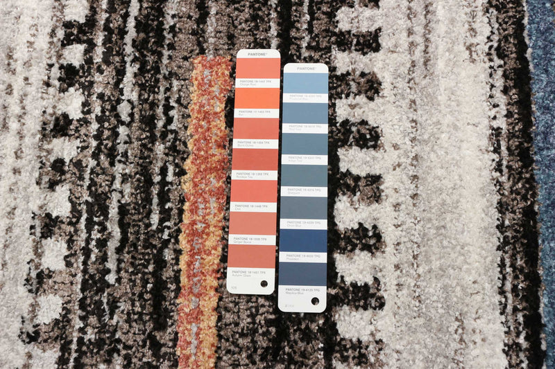  Carpette Vera Linear multicolore - 7 pi 10 po x 10 pi 5 po