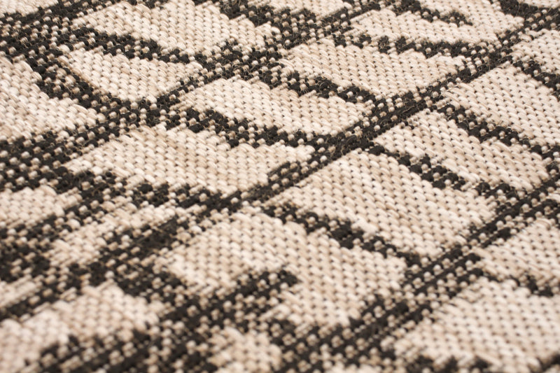 Carpette Sadie Safari argent-noir - 3 pi 11 pox 5 pi 7 po