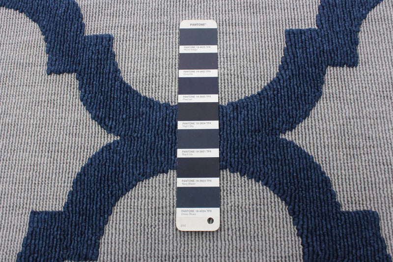  Carpette Sophie grisebleu marine - 4 pi 7 po x 6 pi 7 po