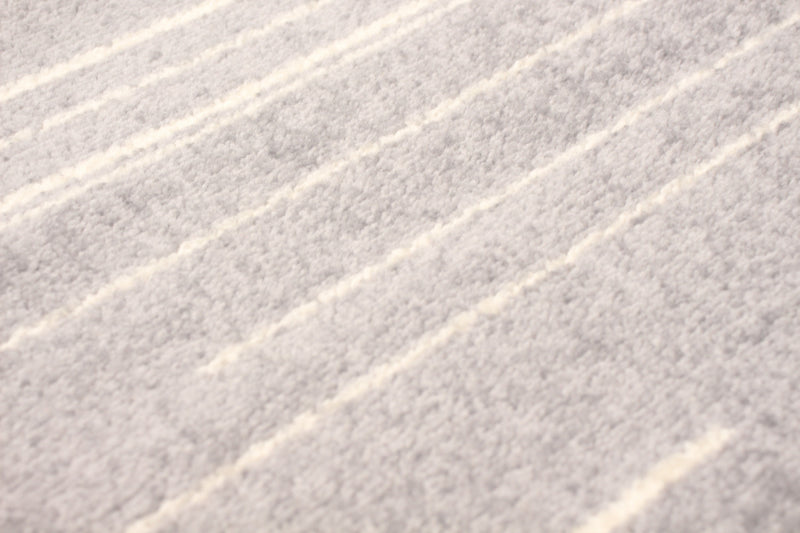 Carpette Faith argent-crème - 5 pi 3 pox 7 pi 3 po