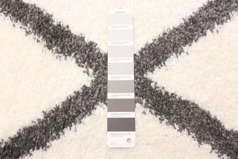 Carpette à poil long Sophia ivoire 3 pi 11 po x 6 pi 0 po