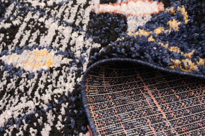 Carpette Makondo Classic bleu marin - 5 pi 3 pox 7 pi 3 po