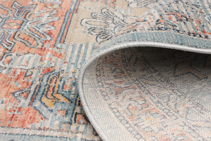 Carpette Baina Heriz bleu - 6 pi 7 pox 9 pi 10 po