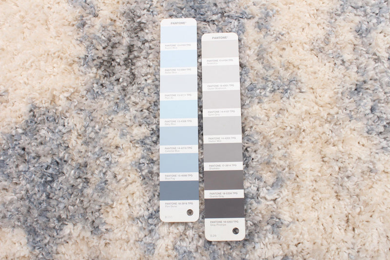 Carpette Astra crème/bleu clair - 3 pi 11 po x 5 pi 7 po