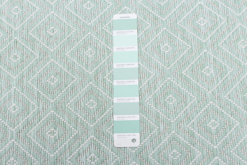 Carpette Neisha Diamond menthe 6 pi 7 po x 9 pi 6 po