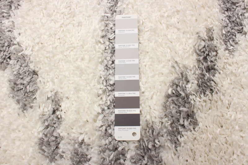 Carpette à poil long Helma Liv crème 5 pi 3 po x 7 pi 3 po