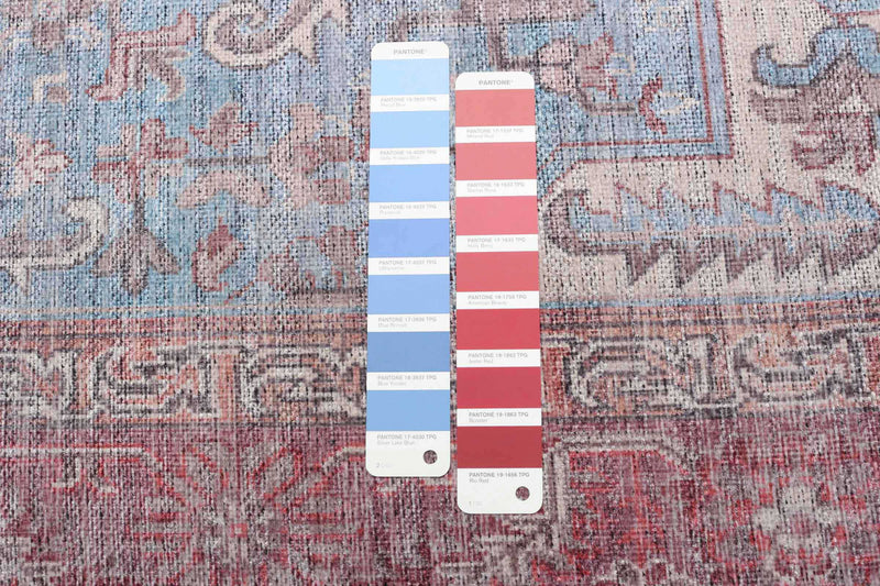 Carpette Ophelia bleue 5 pi 3 po x 8 pi 0 po