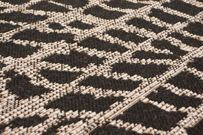 Carpette Sadie Safari noir-argent - 7 pi 10 pox 10 pi 2 po