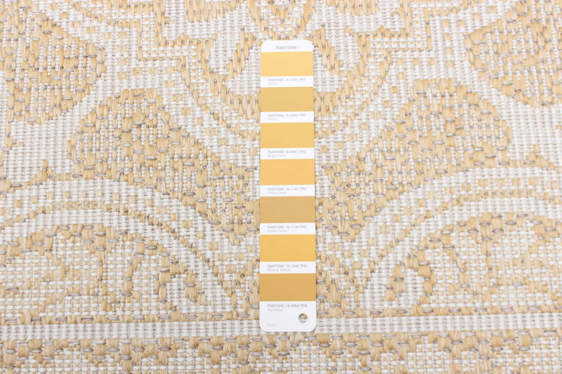 Carpette Neisha Traditional dorée 6 pi 7 po x 9 pi 6 po