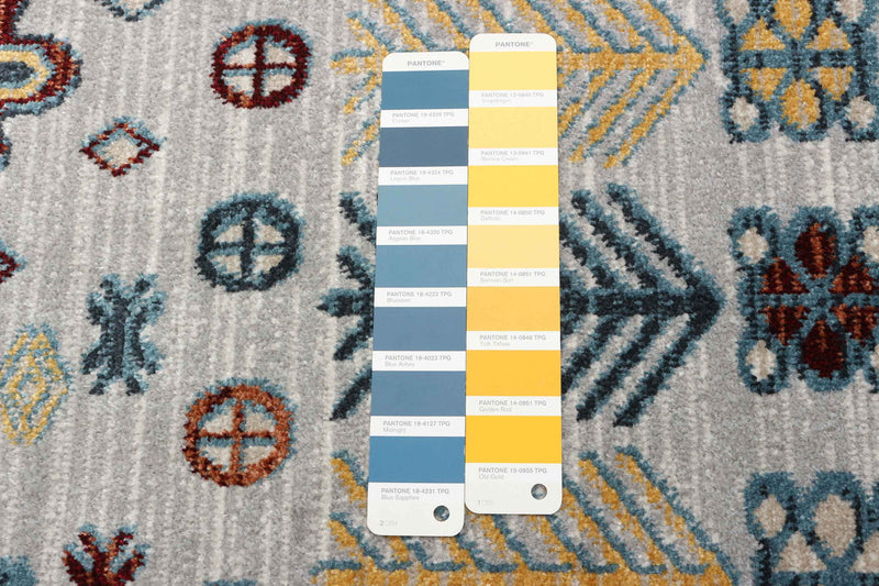 Carpette Gypsy grise lavable à la machine - 2 pi 6 po x 8 pi 0 po