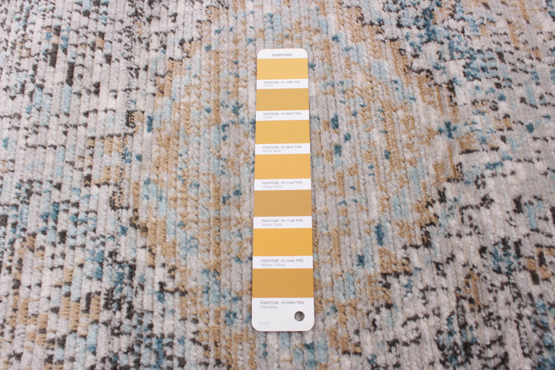 Carpette Leandra taupe/bleue 8 pi 0 po x 10 pi 0 po