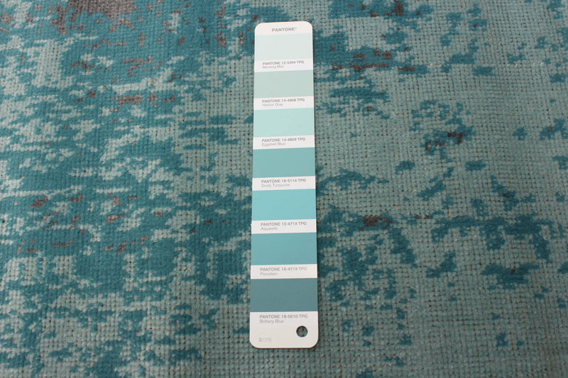 Carpette Mariam turquoise 5 pi 3 po x 7 pi 7 po