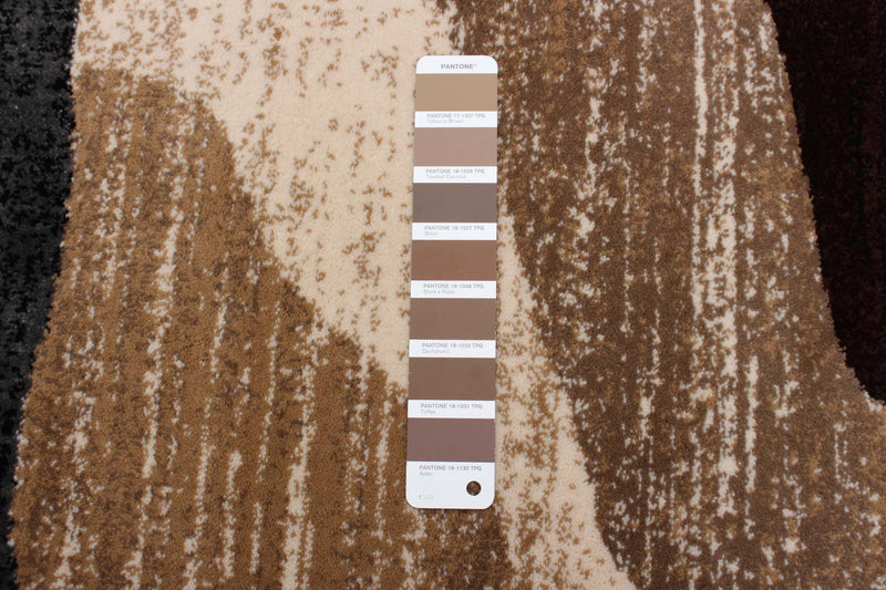 Carpette Mayoree brun, beige et noir - 3 pi 11 po x 5 pi 7 po