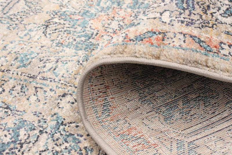 Carpette Bolivar Yalameh bleu -gris - 5 pi 3 pox 7 pi 6 po
