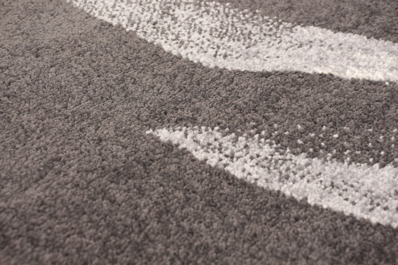 Carpette Palta anthracite-couleur pétrole - 7 pi 10 pox 10 pi 2 po
