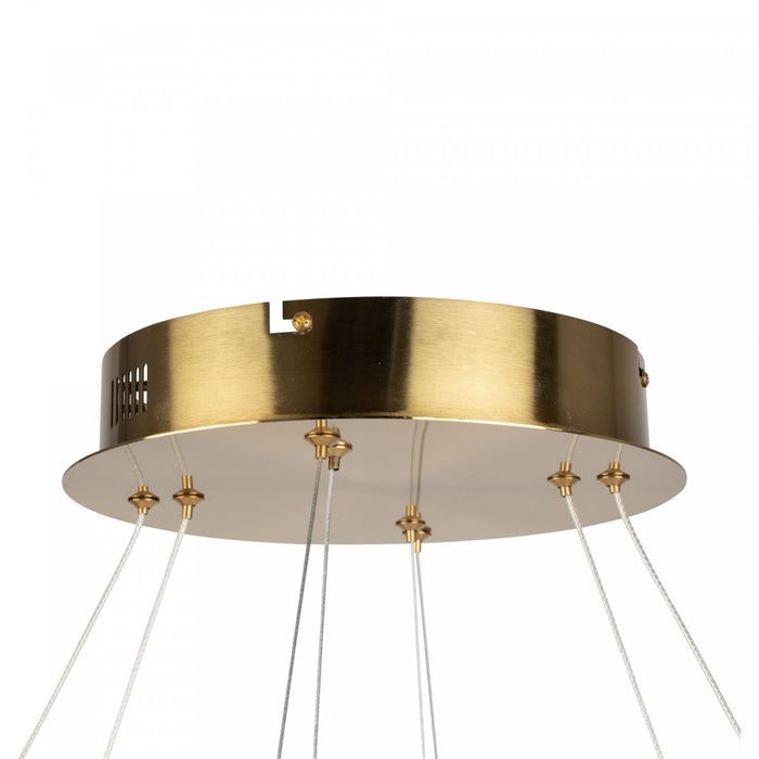 Lustre Stella laiton brossé à DEL de 65 W