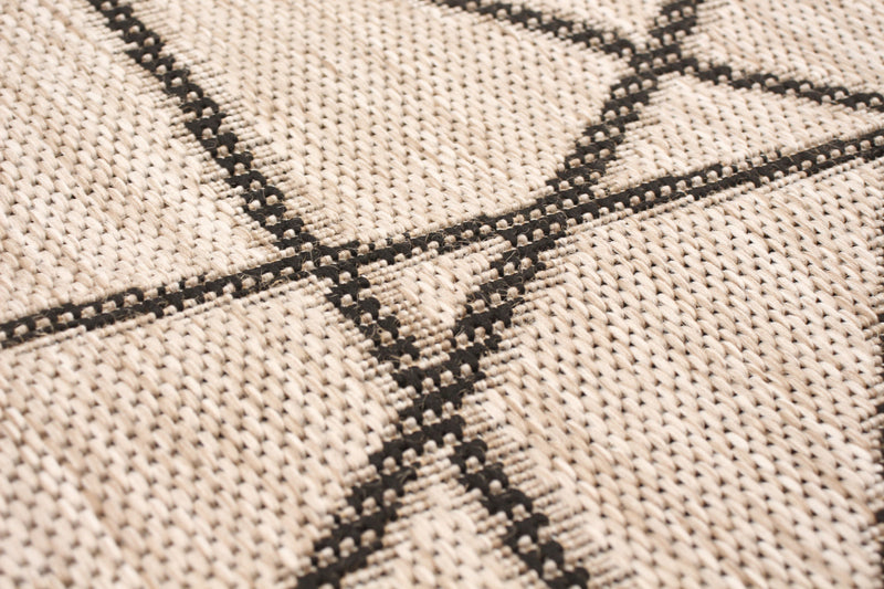 Carpette Sadie Abstract argent-noir - 7 pi 10 pox 10 pi 2 po