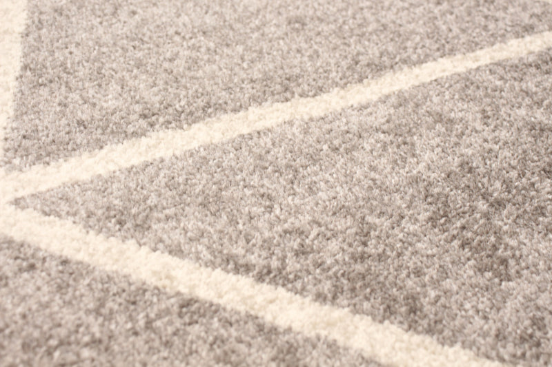 Carpette Anandi gris-ivoire - 7 pi 10 pox 10 pi 2 po