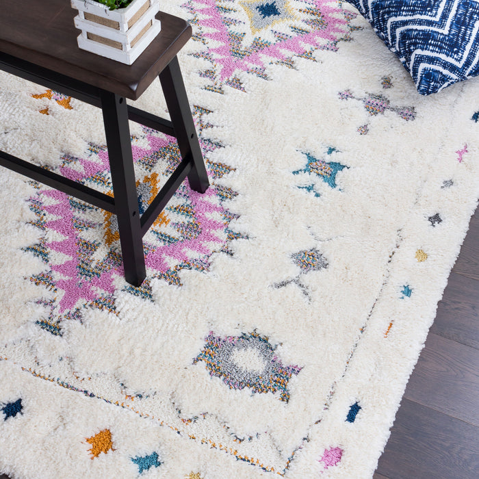Carpette Lola à motifs de diamants 5 x 8