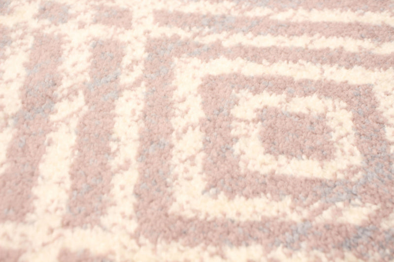Carpette Electra argent-rose - 7 pi 10 pox 10 pi 2 po
