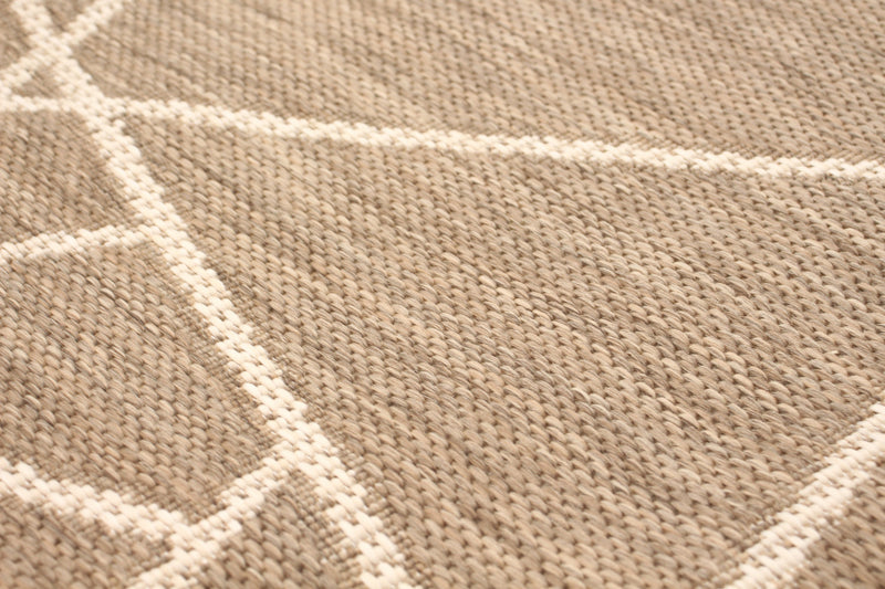Carpette Sadie Abstract Taupe-Champagne - 5 pi 3 pox 7 pi 7 po