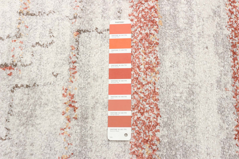  Carpette Vera Aztec ivoirecuivre - 7 pi 10 po x 10 pi 5 po