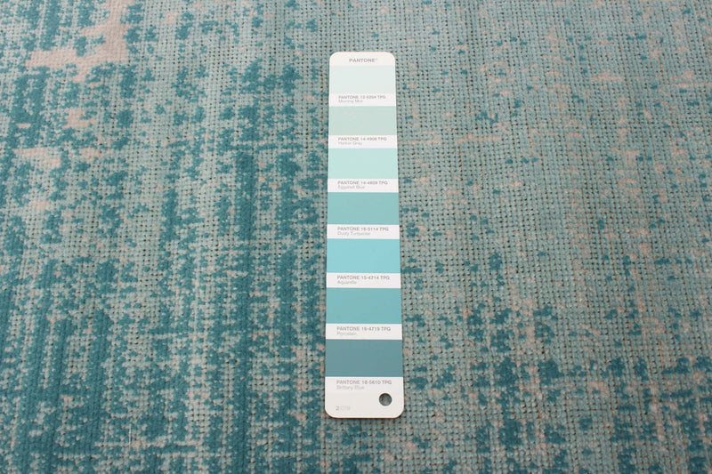Carpette Janaki bleu sarcelle 5 pi 3 po x 7 pi 7 po