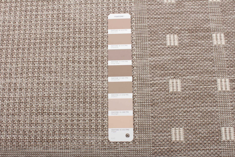 Carpette Clementine brun clair - 4 pi 4 po x 6 pi 5 po