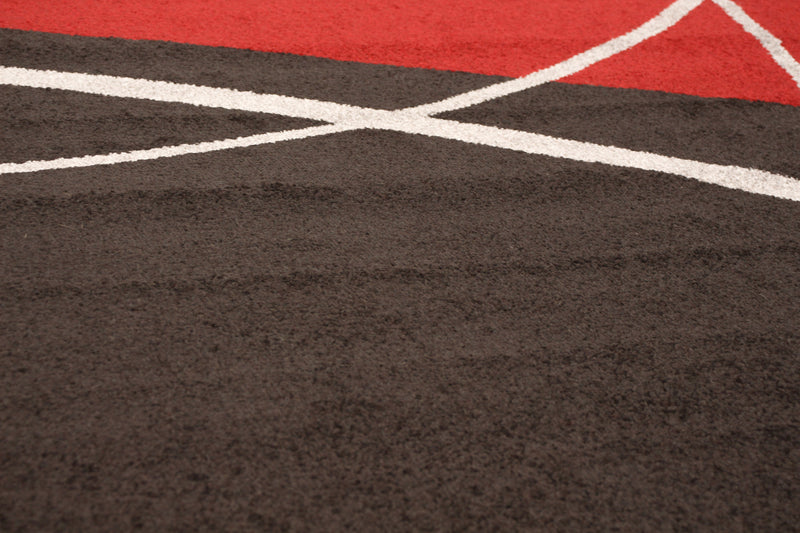 Carpette Carson rouge - 7 pi 10 pox 10 pi 2 po