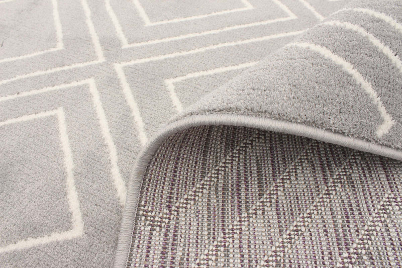 Carpette August gris géodeblanc 7 pi 10 po x 10 pi 2 po