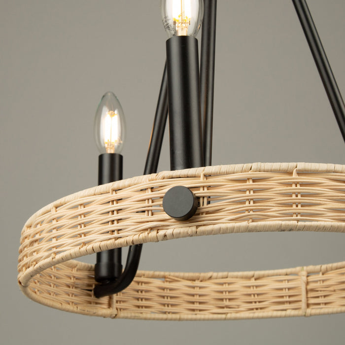 Lustre Perris noir à 3 ampoules