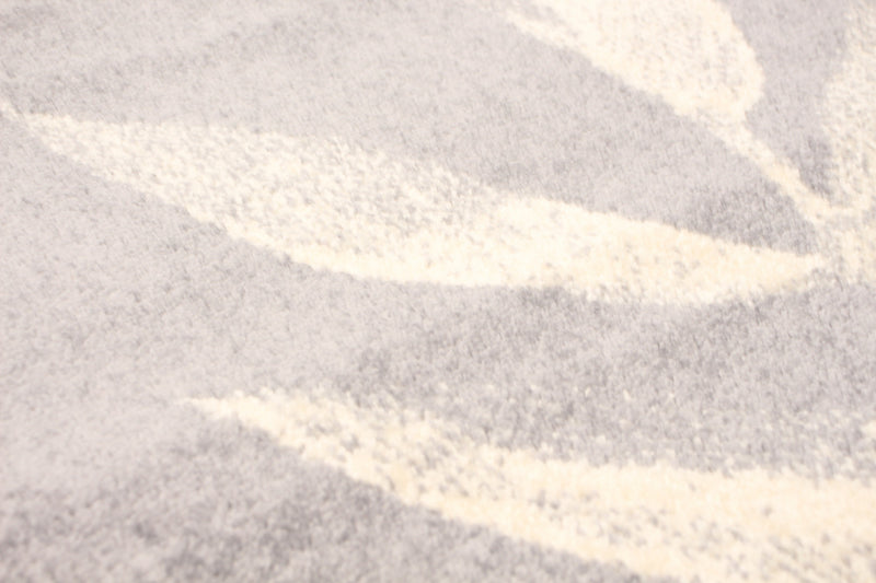 Carpette Palta argent-couleur pétrole - 7 pi 10 pox 10 pi 2 po