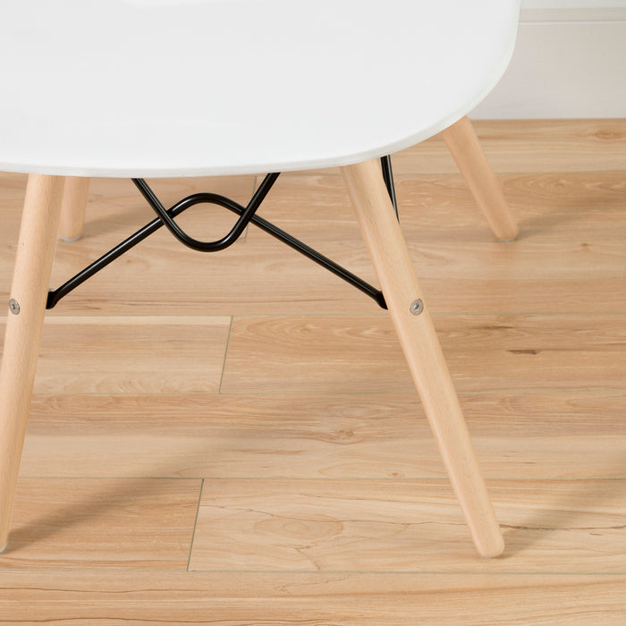 Chaise de bureau Annexe style tour Eiffel - blanc solide