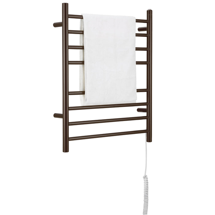 Porte-serviettes chauffant électrique Prestige d’Ancona 8 barres, câblé ou branché - AN-5382
