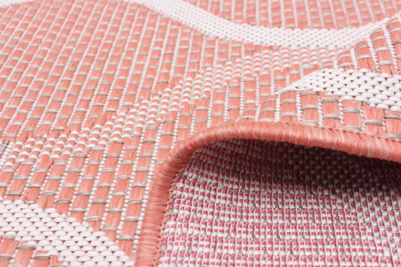 Carpette Neisha Abstract corail 5 pi 3 po x 7 pi 3 po