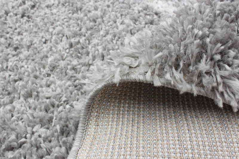Carpette à poil long Helma Losange gris clair 3 pi 11 po x 5 pi 11 po