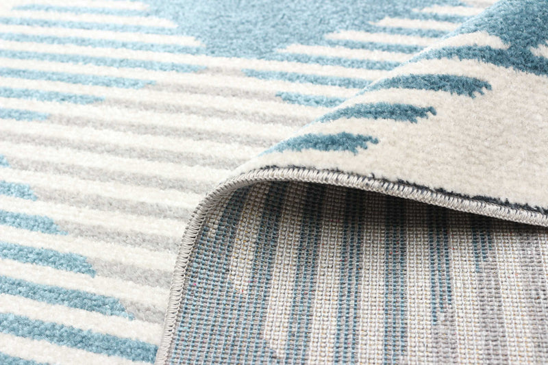 Carpette Kors grise lavable à la machine - 5 pi 0 po x 7 pi 0 po