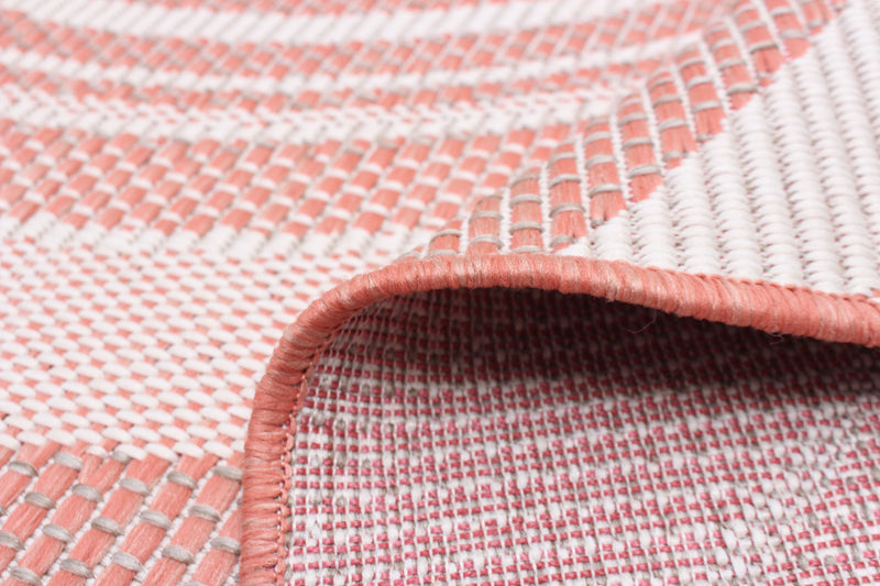 Carpette Neisha Modern corail 6 pi 7 po x 9 pi 6 po