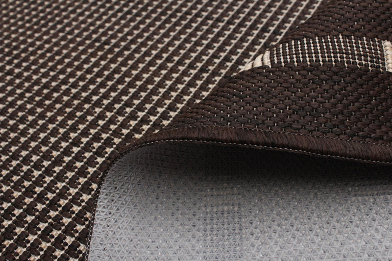Carpette Clementine chocolat - 3 pi 3 po x 4 pi 7 po