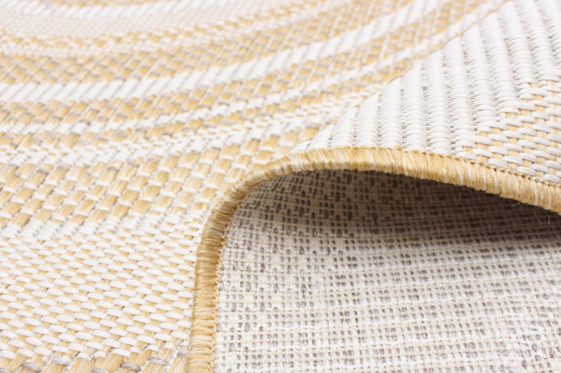 Carpette Neisha Modern dorée 5 pi 3 po x 7 pi 3 po