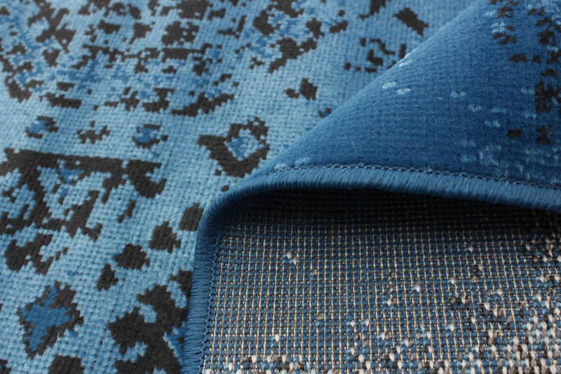 Carpette Jedda bleue 3 pi 11 po x 5 pi 7 po