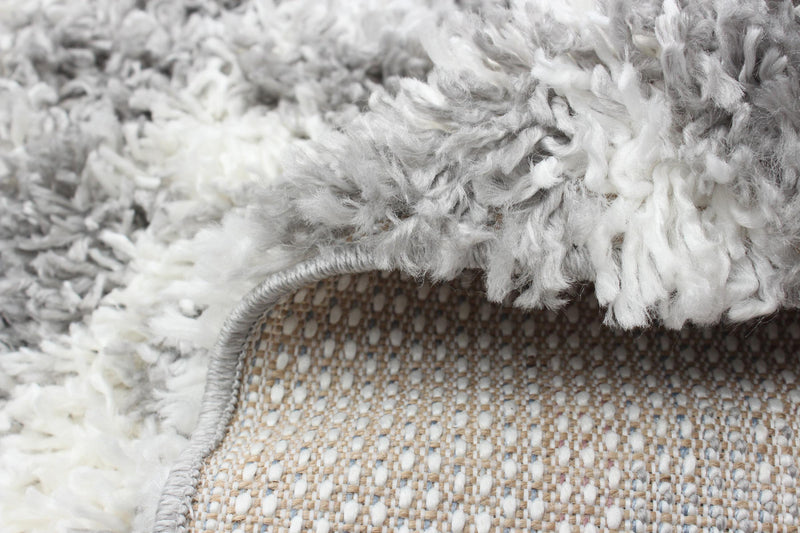 Carpette à poil long Helma Urban gris foncécrème 6 pi 7 po x 9 pi 6 po