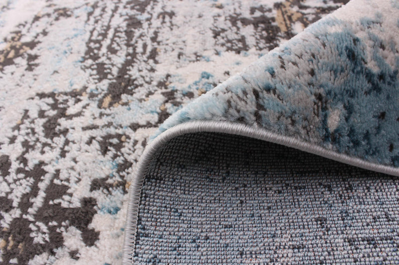 Carpette Emmylou bleue 6 pi 7 po x 9 pi 6 po
