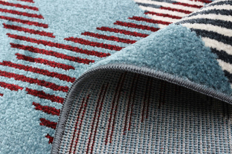 Carpette Kors bleue lavable à la machine - 2 pi 6 po x 8 pi 0 po